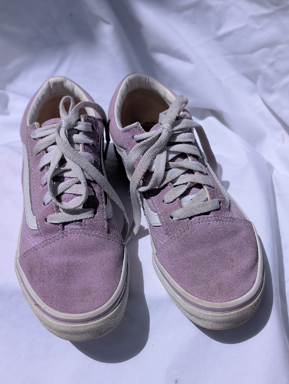 Vans Lavender Suede Low-Top Sneakers